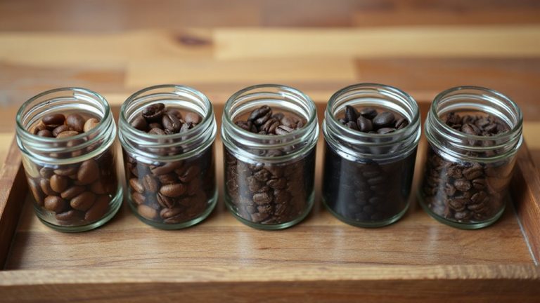 light to dark roast flavors