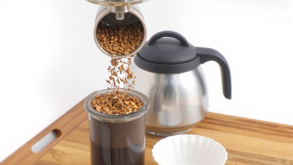 medium fine grind freshly ground