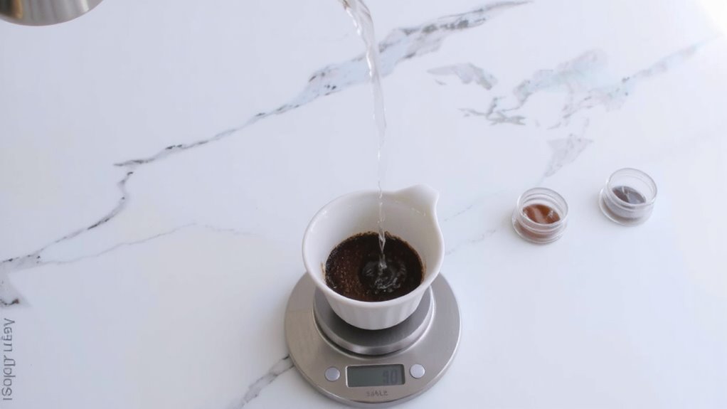 medium grind steady pour