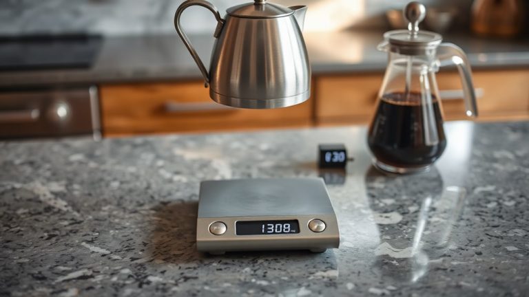 mini coffee scales with timer