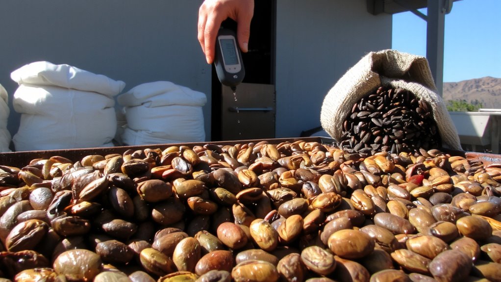 moisture destroys washed coffee quality