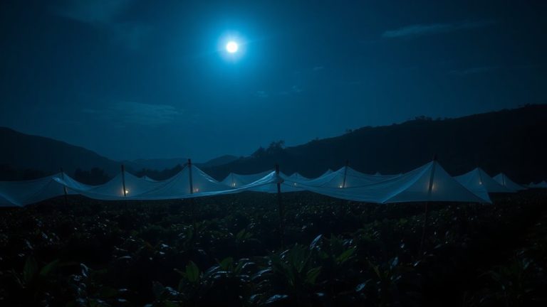nighttime dew protection for coffee