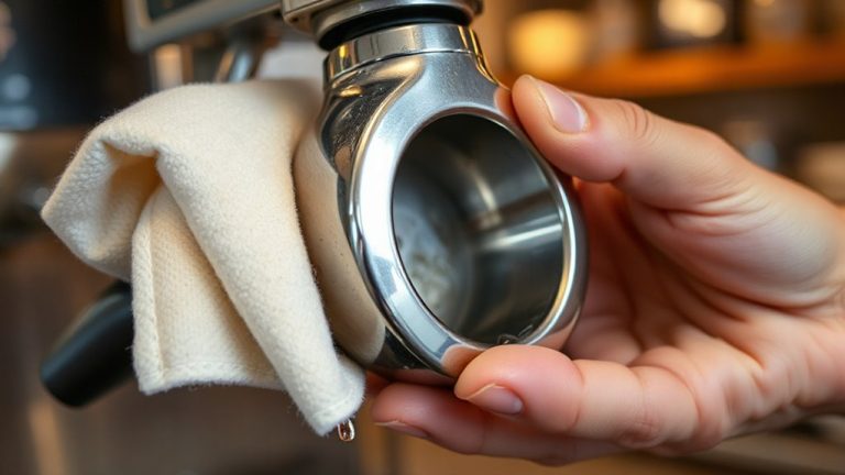 polish portafilter prevent corrosion