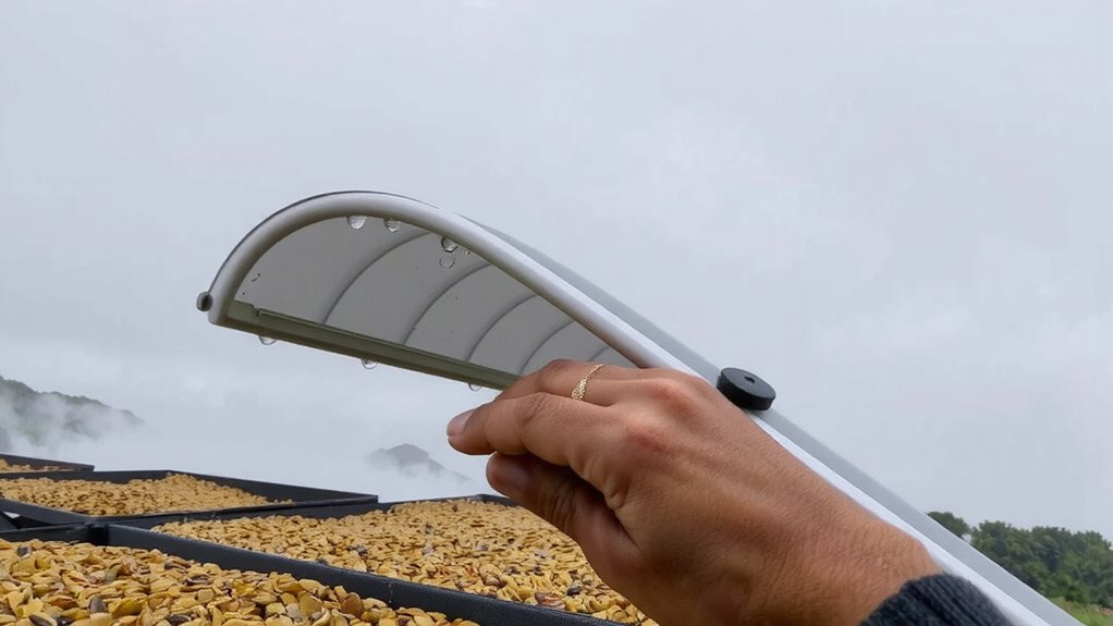 polycarbonate covers protect coffee