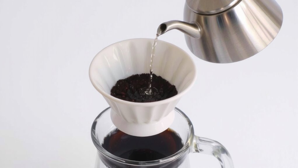 precision pouring with gooseneck kettles