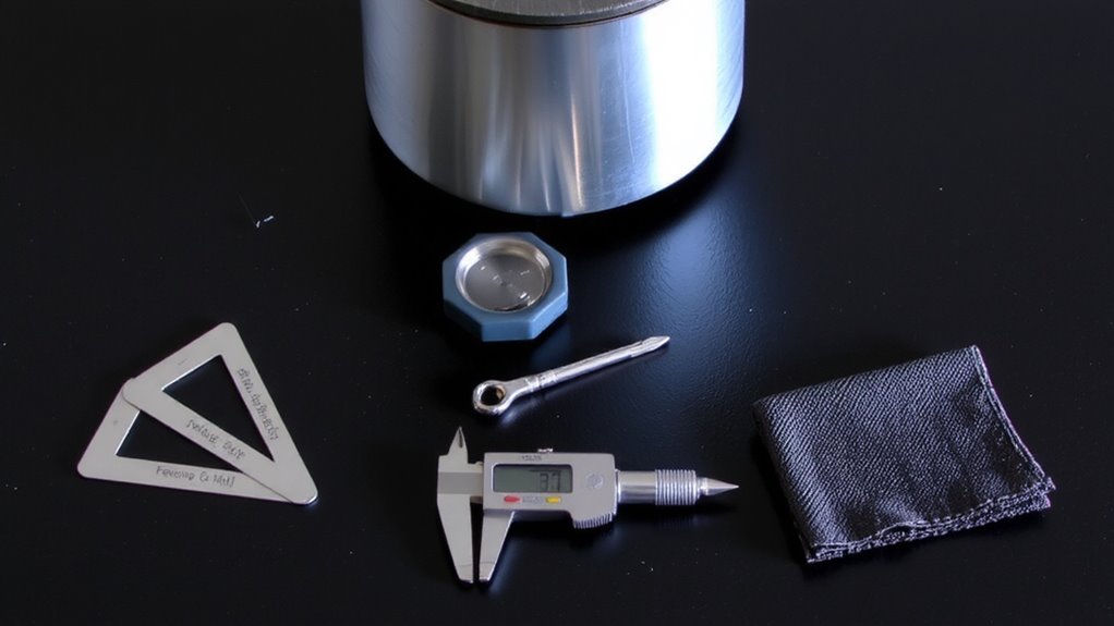 precision tools for grinder calibration