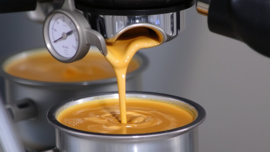 pump pressure creates crema