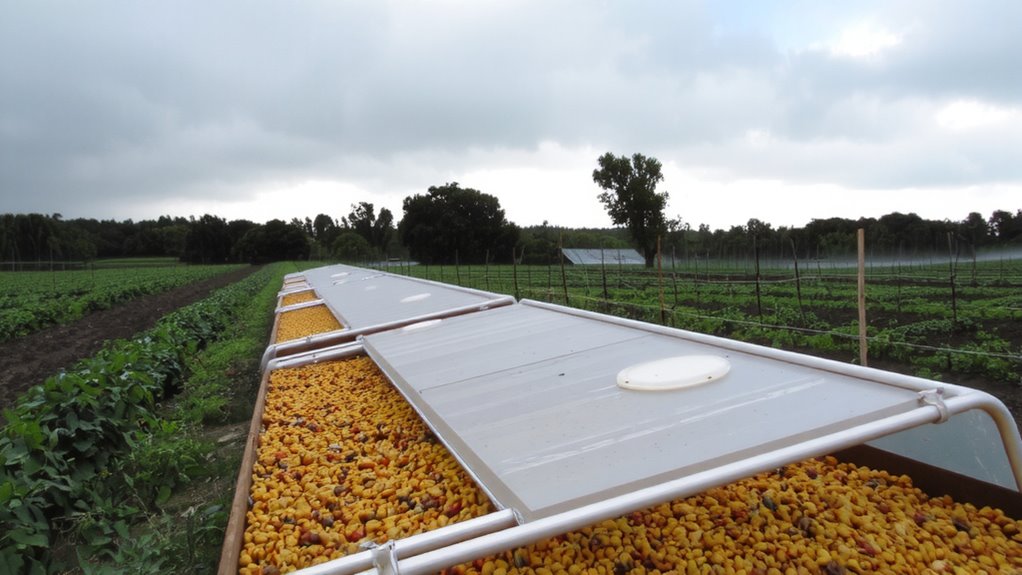rain spoils coffee drying