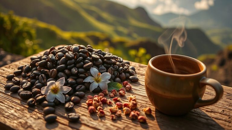 rare spicy floral coffee