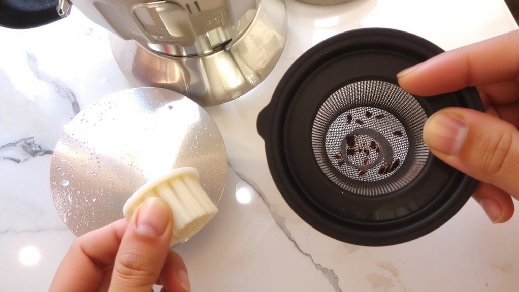 remove gasket filter for cleaning