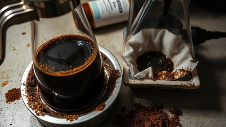 residue in coffee carafe