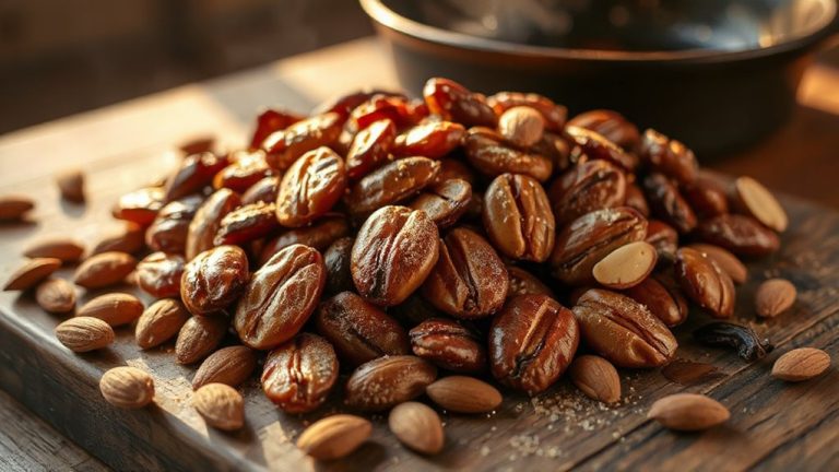 roast beans with brown sugar almond