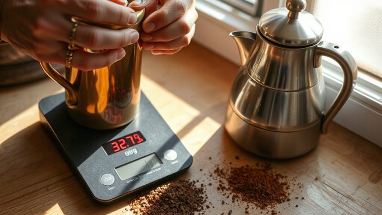 scale ensures precise brew ratios