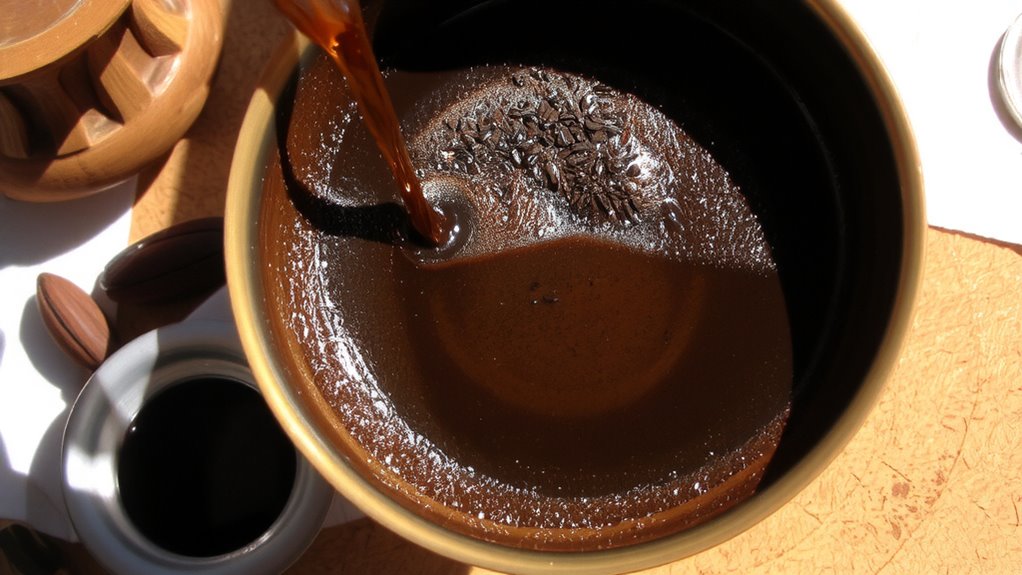 sediment enhances flavor development
