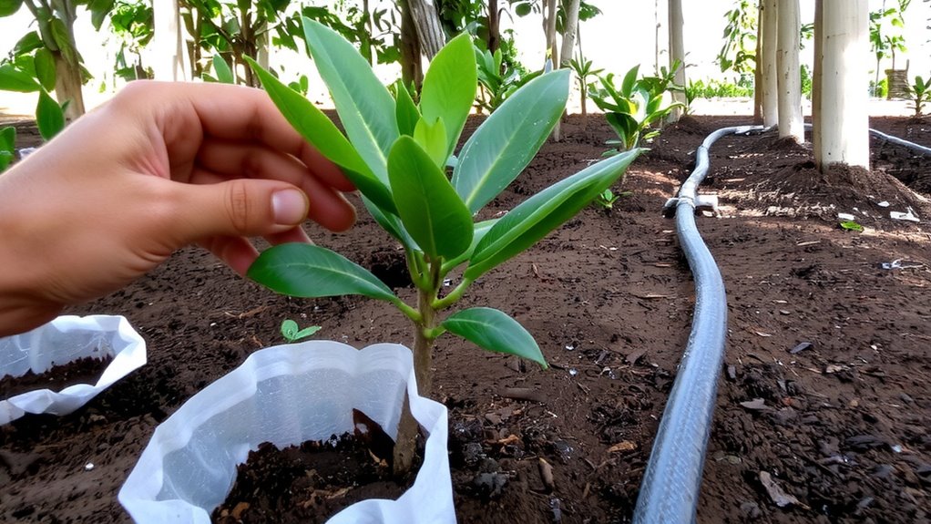 shallow sow shade moist wait