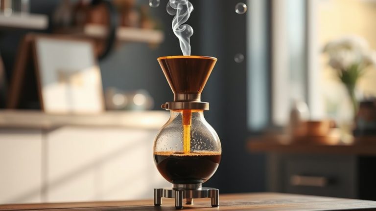 siphon coffee makers brewing science