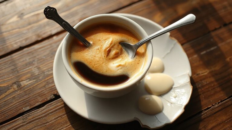 sweet rich colonial egg coffee