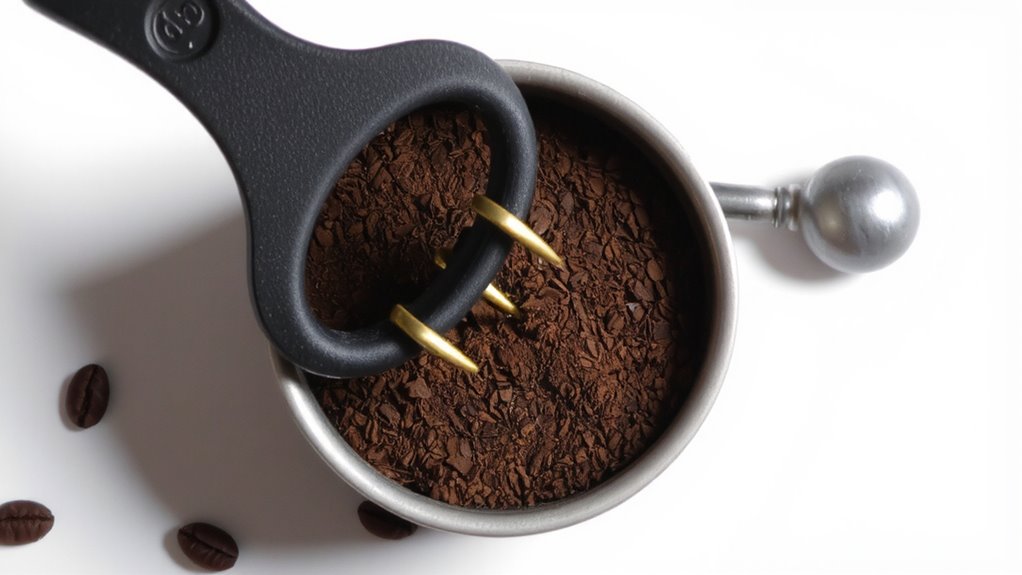 tamp evenly for balanced extraction