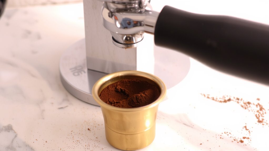 tamp evenly for best extraction