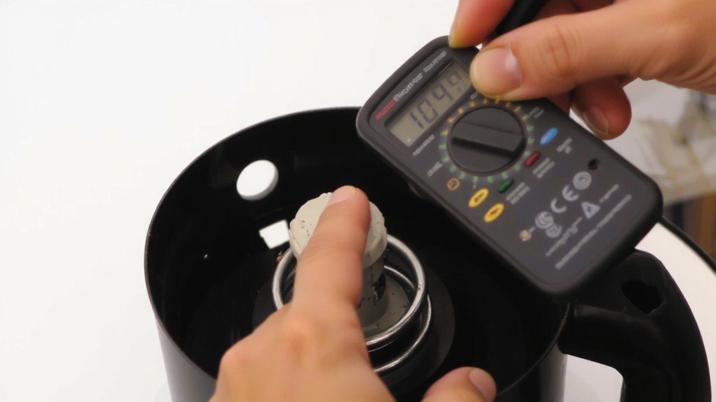 test heating element continuity