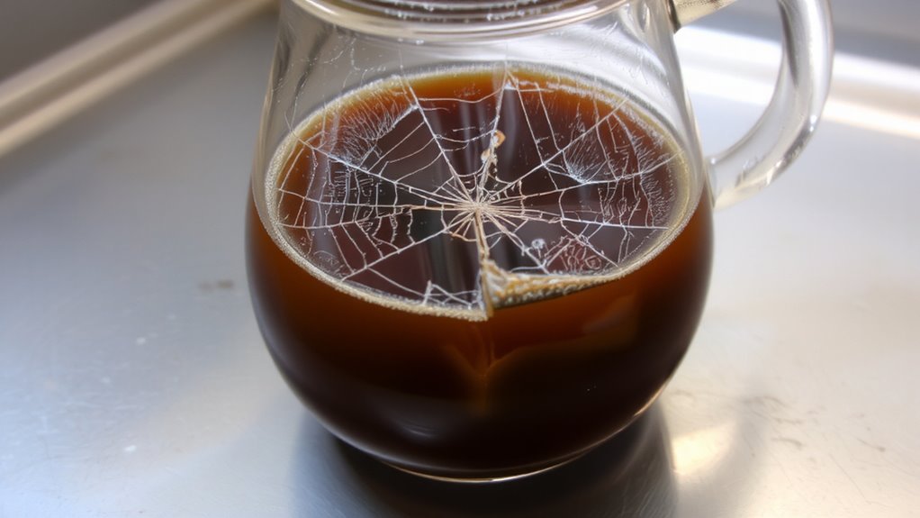 thermal shock cracks glass