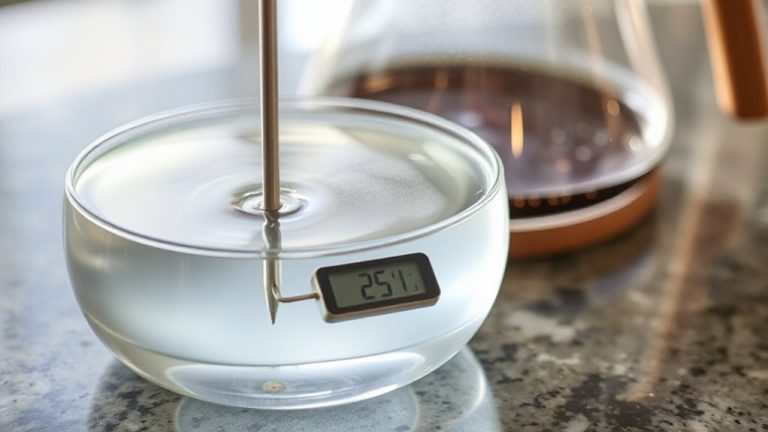 thermometer use in manual brewing