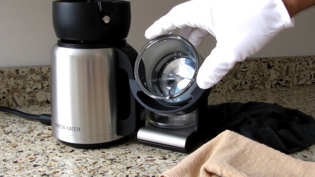unplug grip lift detach