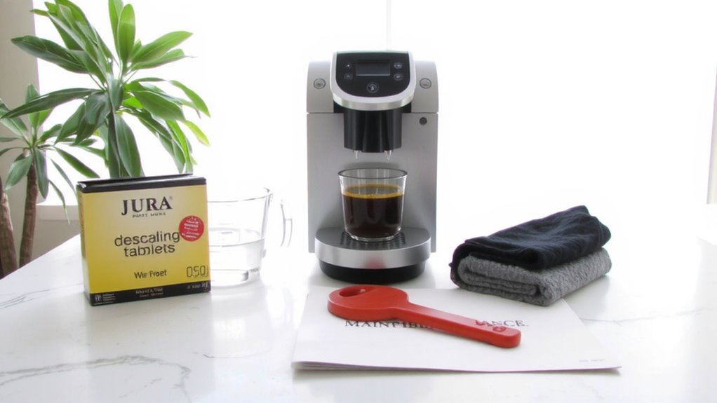 use jura approved descaling solution