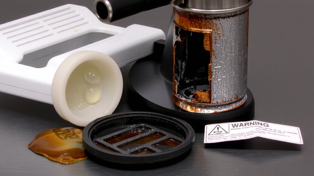 vinegar damages modern coffee makers
