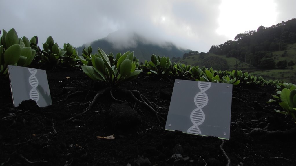 volcanic soil shapes genetics