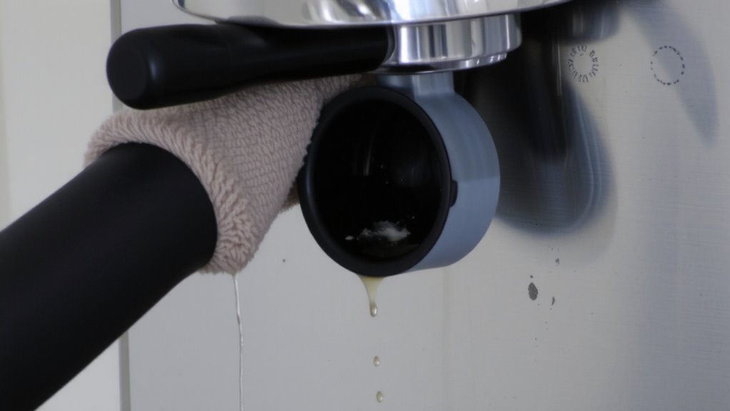 wipe down gently and thoroughly