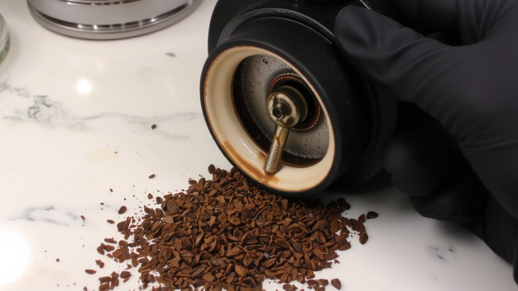 worn burrs cause noise